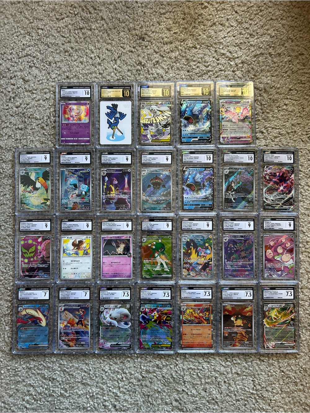 Pokemon Trading Card Collection - CGC Graded Cards - 26 total slabs!